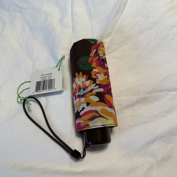 NWT Vera Bradley English Rose Mini Umbrella Retired Pattern - Picture 5 of 7